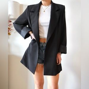 Oversized Black Blazer - Pretty Little Thing
